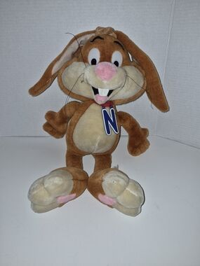 Vintage 2001 Nestle Nesquik Bunny plush toy Quicky 23"